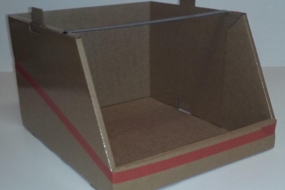 gavetas cajas contenedores de cartón con tapa