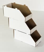 Gavetas blancas plastificadas cajas almacen